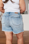 Judy Blue Jenny High Rise Cutoff Dad Shorts