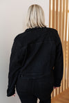 Judy Blue Reese Rhinestone Denim Jacket in Black